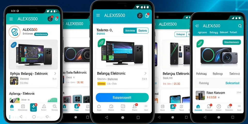 Tampilan antarmuka ALEXIS500 yang ramah pengguna dan modern.
