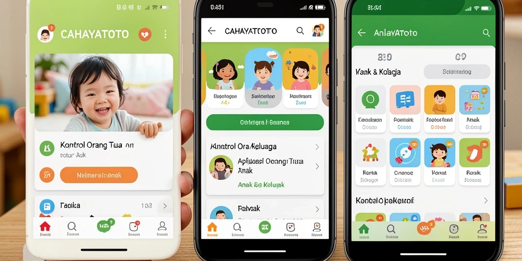 Antarmuka aplikasi CAHAYATOTO yang ramah pengguna.