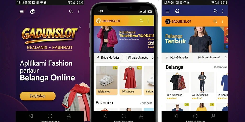 Antarmuka aplikasi GADUNSLOT yang stylish dan mudah digunakan.