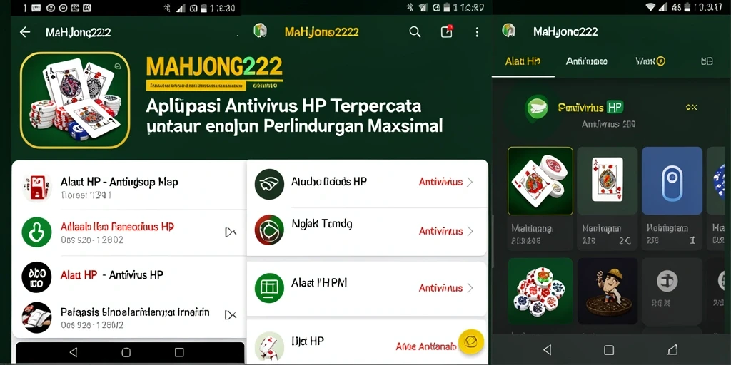 Tampilan antarmuka aplikasi MAHJONG222 yang modern dan intuitif.