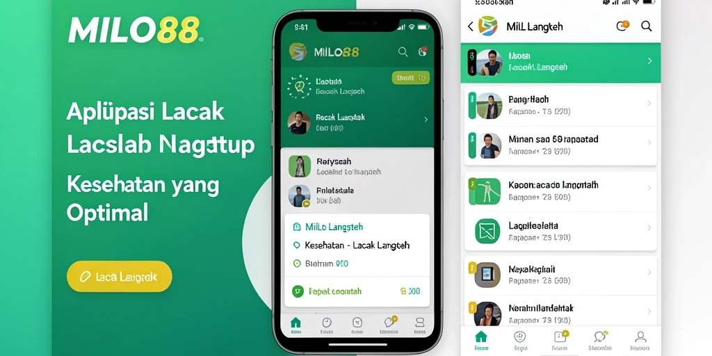 Antarmuka aplikasi MILO88 menampilkan data langkah harian dengan jelas.