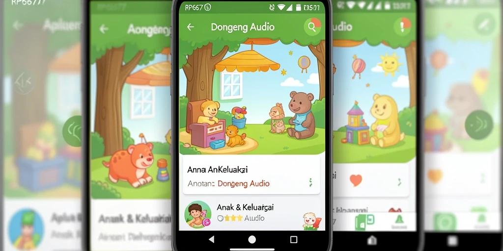 Antarmuka aplikasi RP6677 yang menawan dan ramah anak.