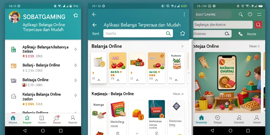Tampilan antarmuka SOBATGAMING yang memudahkan pengguna dalam berbelanja.